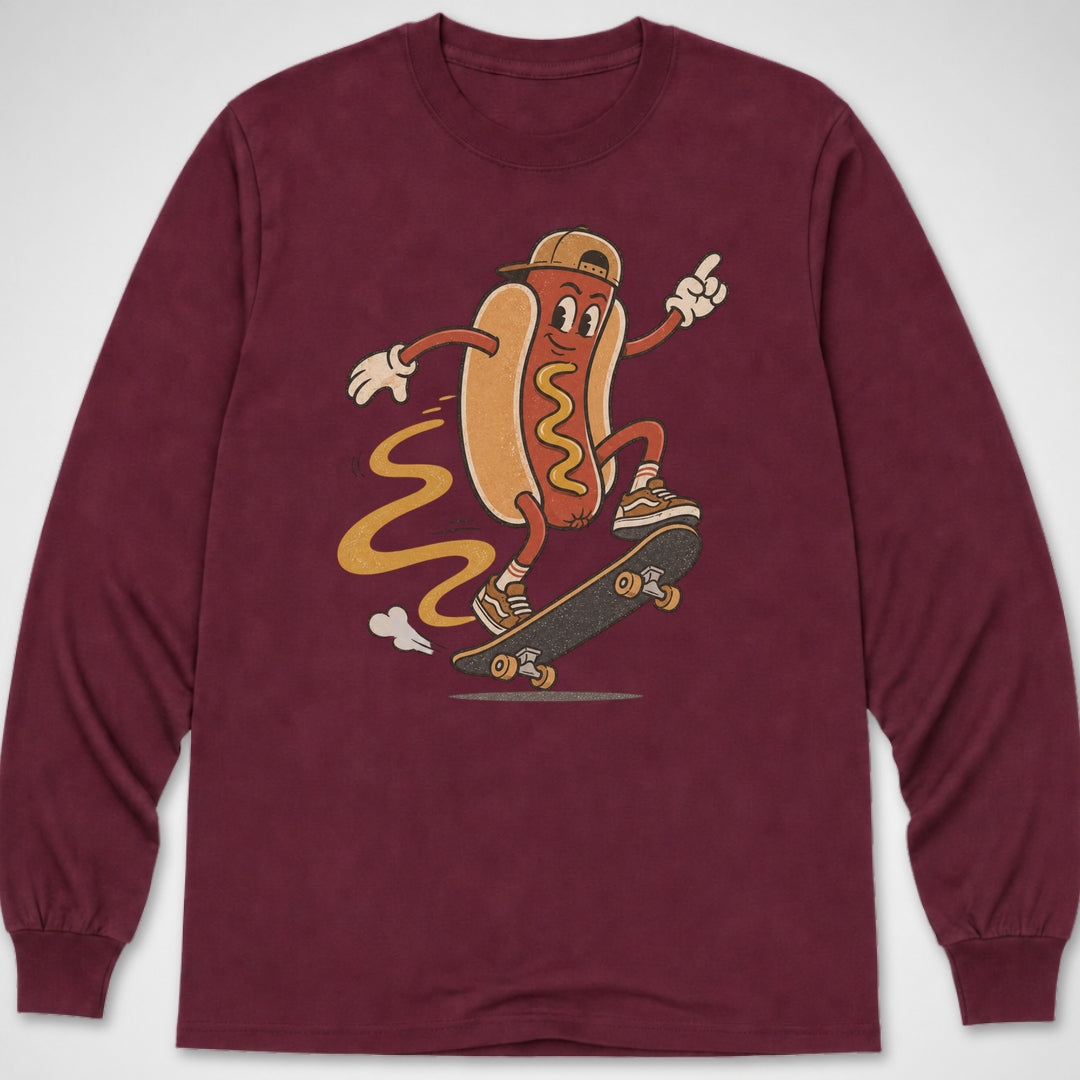 Hotdog Kickflip — Long Sleeve Tee product image 4