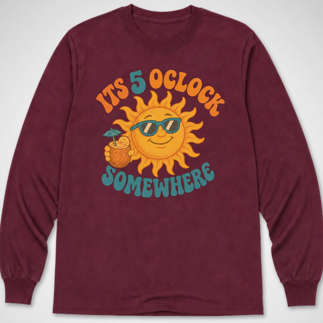 5 O'Clock Somewhere — Long Sleeve Tee product image 4