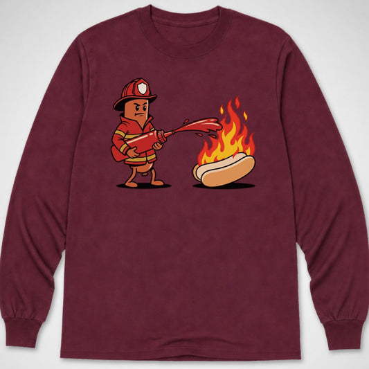 Firefighter Hotdog — Long Sleeve Tee product image 1