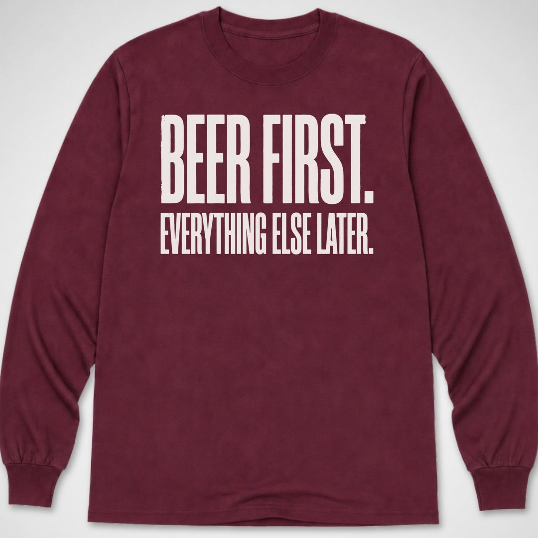 Beer First — Long Sleeve Tee product image 4