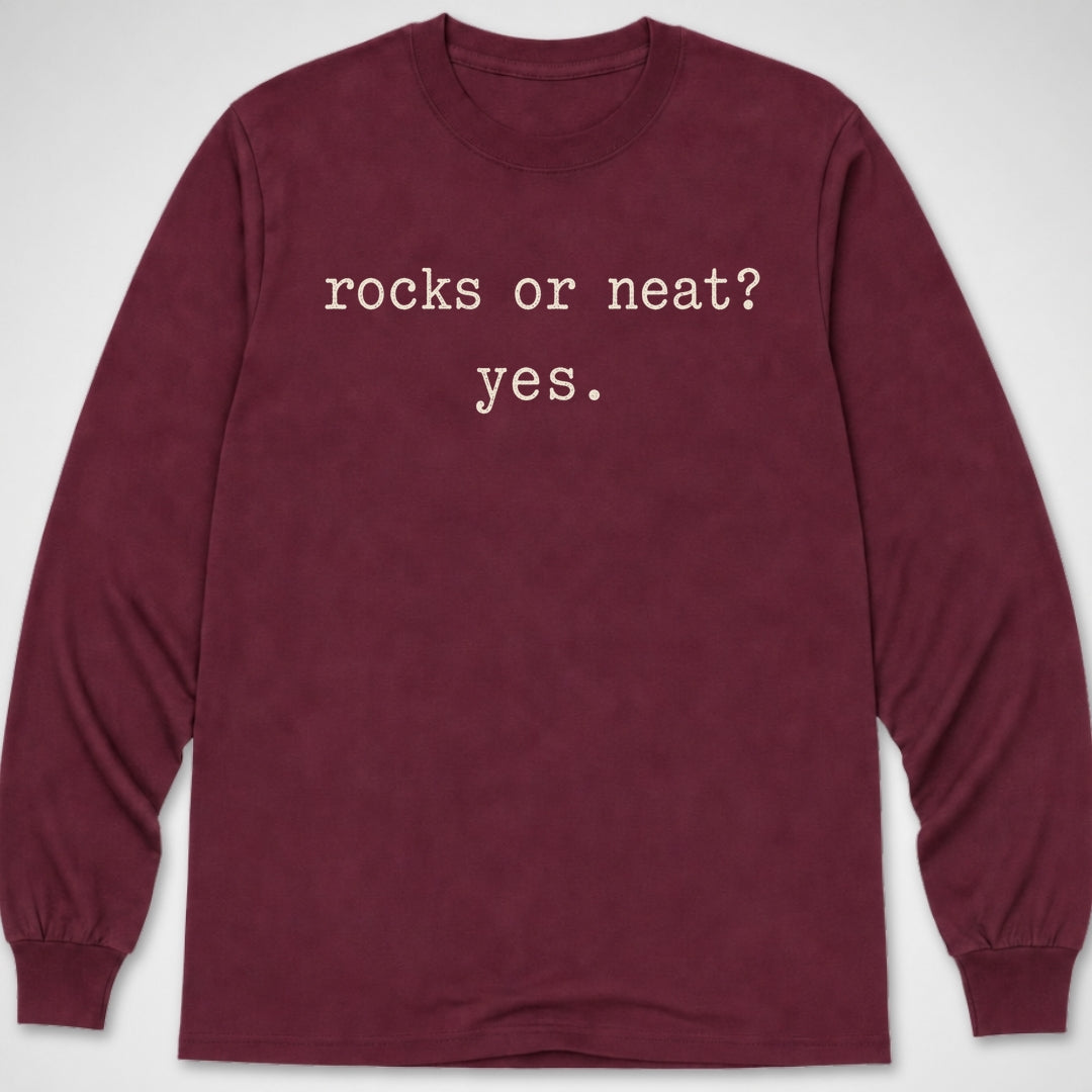 Rocks Or Neat? — Long Sleeve Tee product image 3