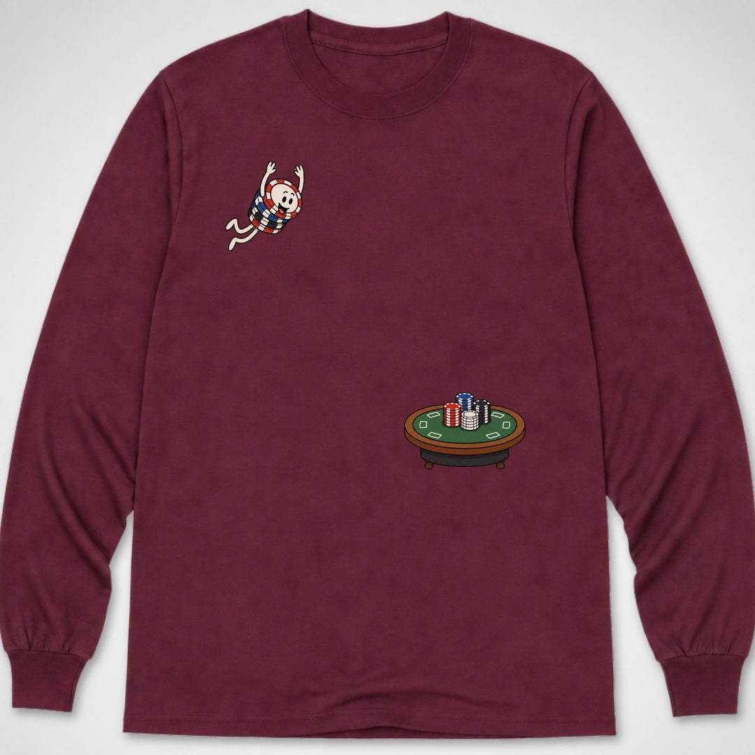 Poker Chip Dive — Long Sleeve Tee product image 4