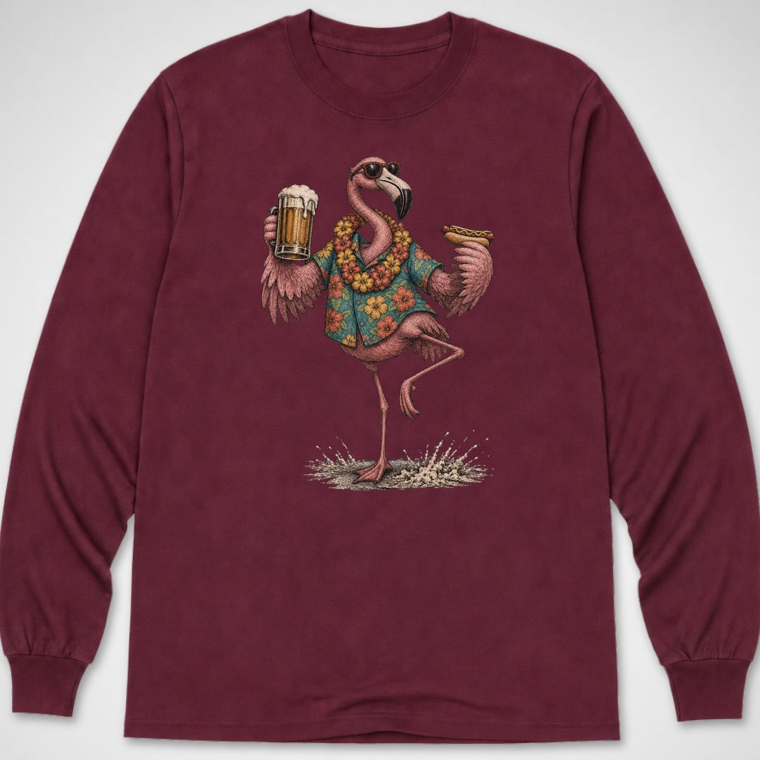 Flamingo Pose — Long Sleeve Tee product image 3