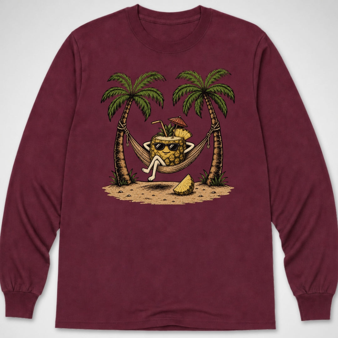 Pineapple Relaxin' — Long Sleeve Tee product image 4