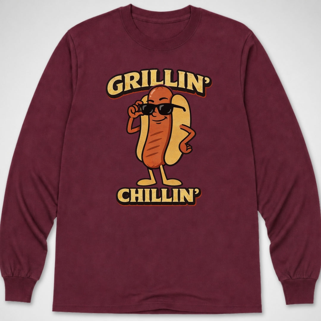 Grillin' & Chillin' — Long Sleeve Tee product image 4