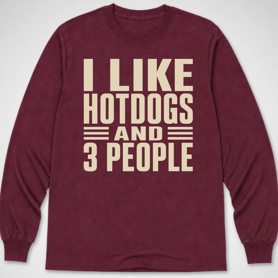 I Like Hotdogs and... — Long Sleeve Tee product image 1