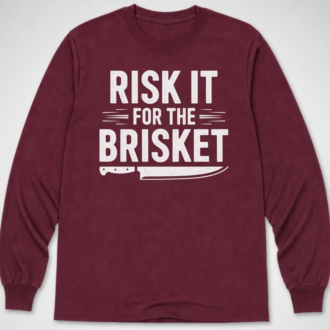 Risk It for the Brisket — Long Sleeve Tee product image 4
