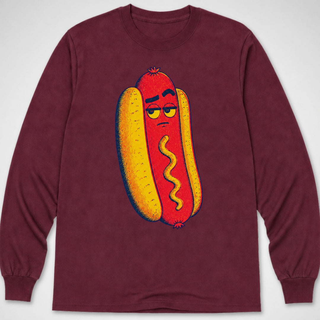 Hotdog Brow Raise — Long Sleeve Tee product image 4