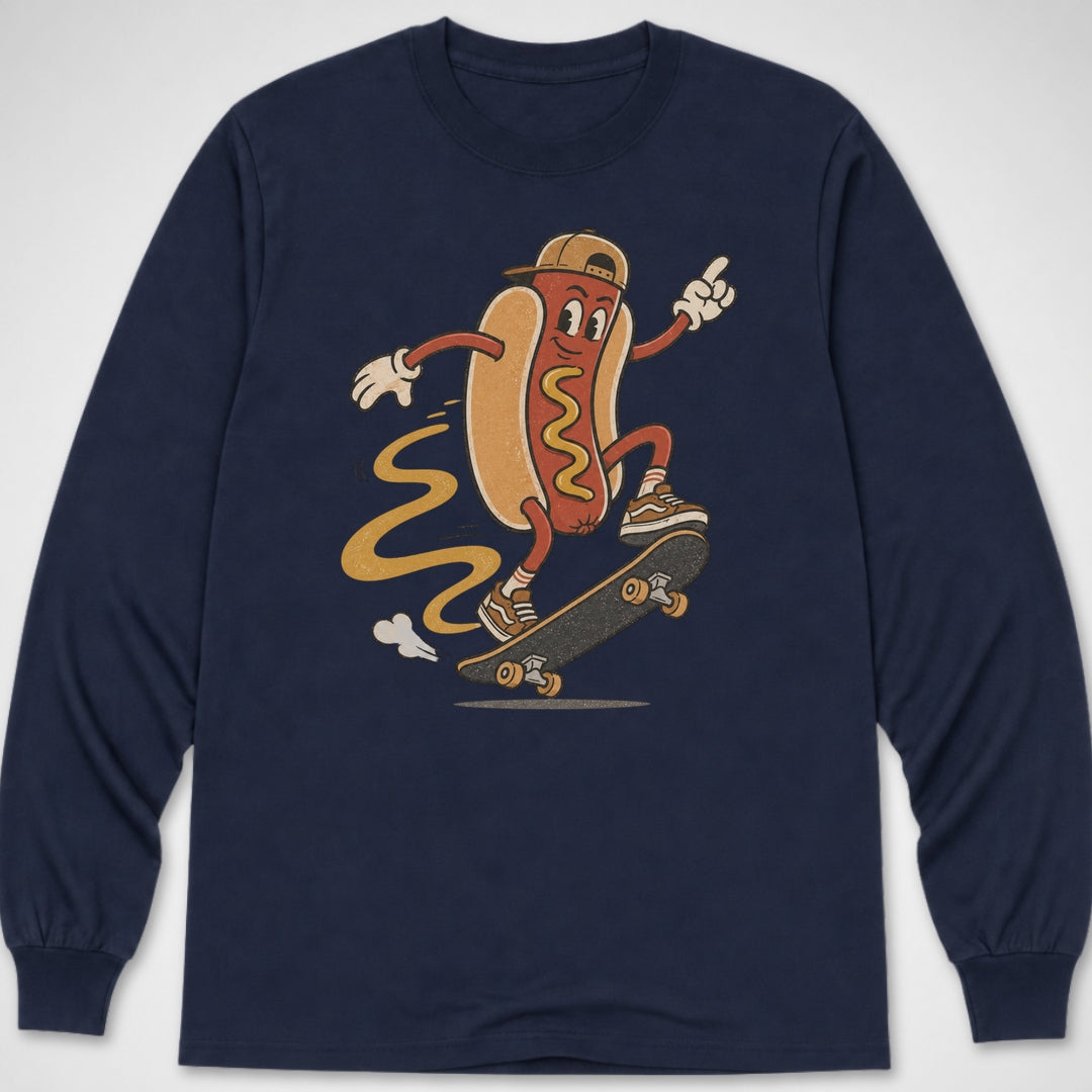 Hotdog Kickflip — Long Sleeve Tee product image 6