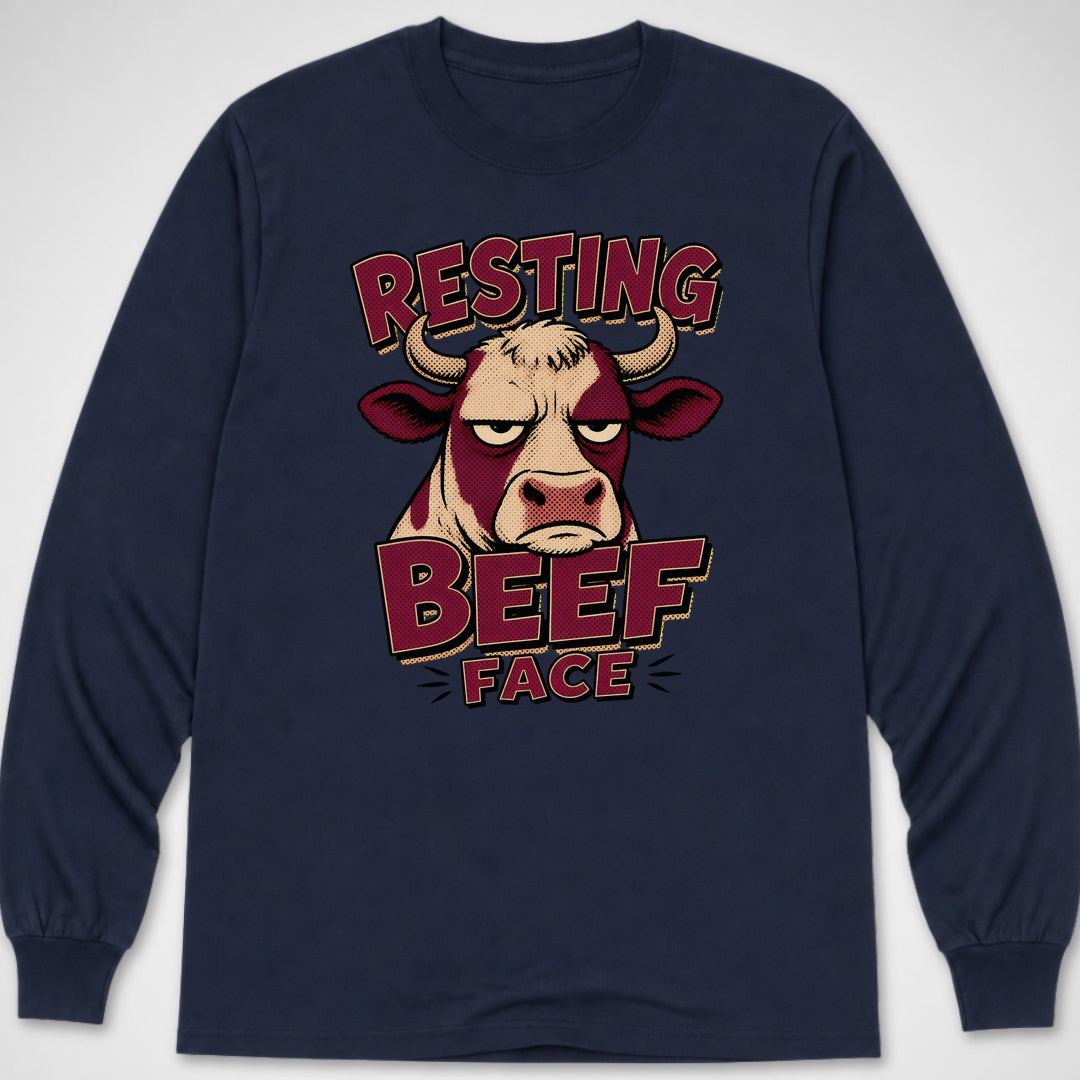 Resting Beef Face — Long Sleeve Tee product image 5