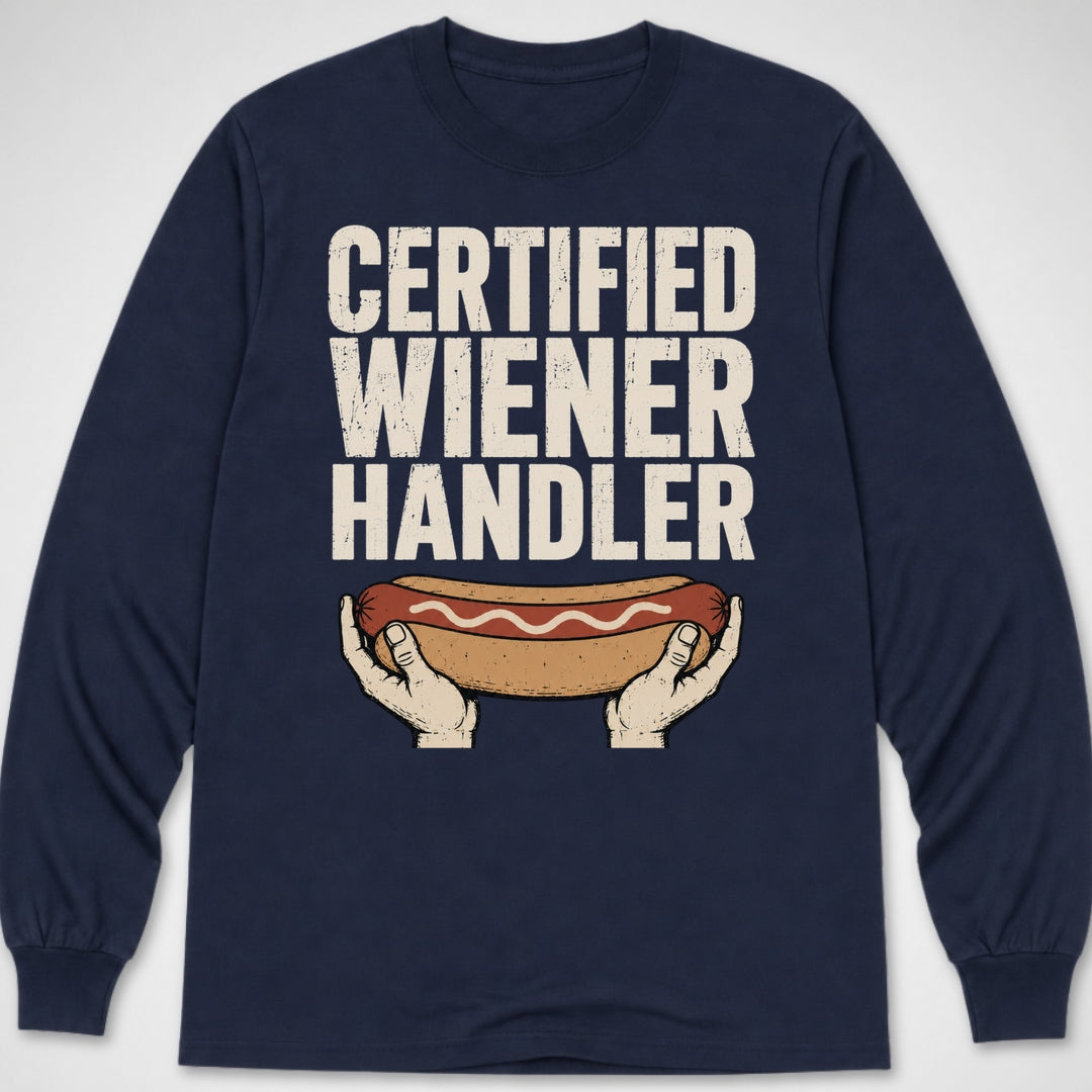Certified Wiener Handler — Long Sleeve Tee product image 6
