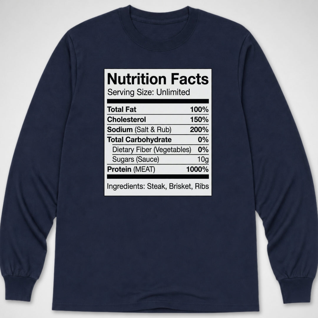 Nutrition Facts — Long Sleeve Tee product image 5