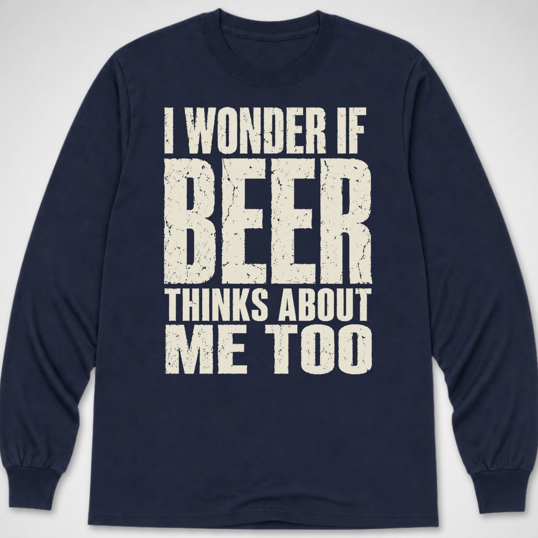 I Wonder if Beer... — Long Sleeve Tee product image 5