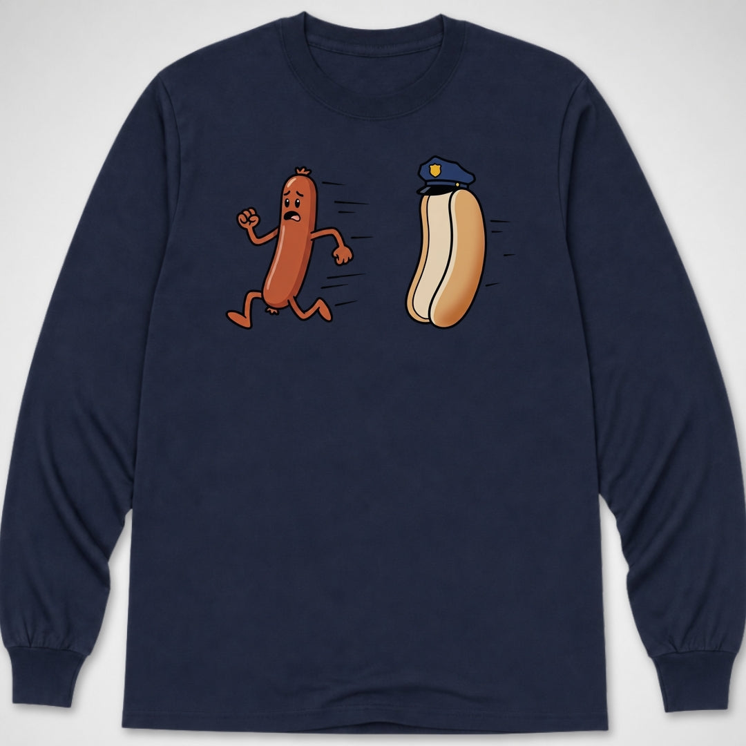 Hotdog on the Run — Long Sleeve Tee product image 6