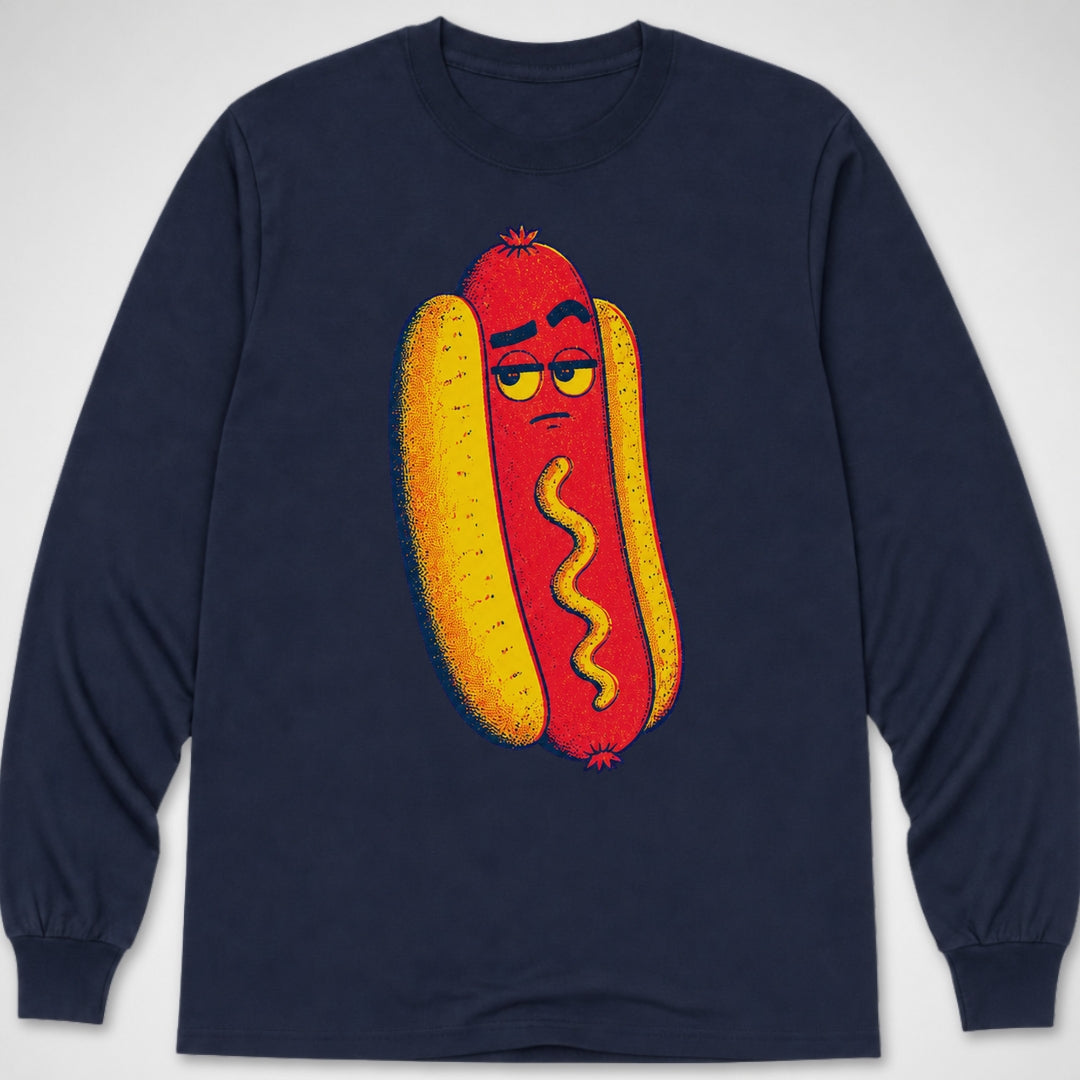 Hotdog Brow Raise — Long Sleeve Tee product image 6