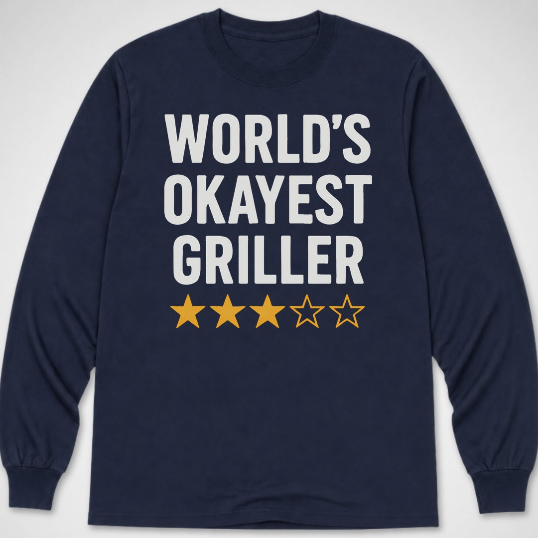 World's Okayest Griller — Long Sleeve Tee product image 4