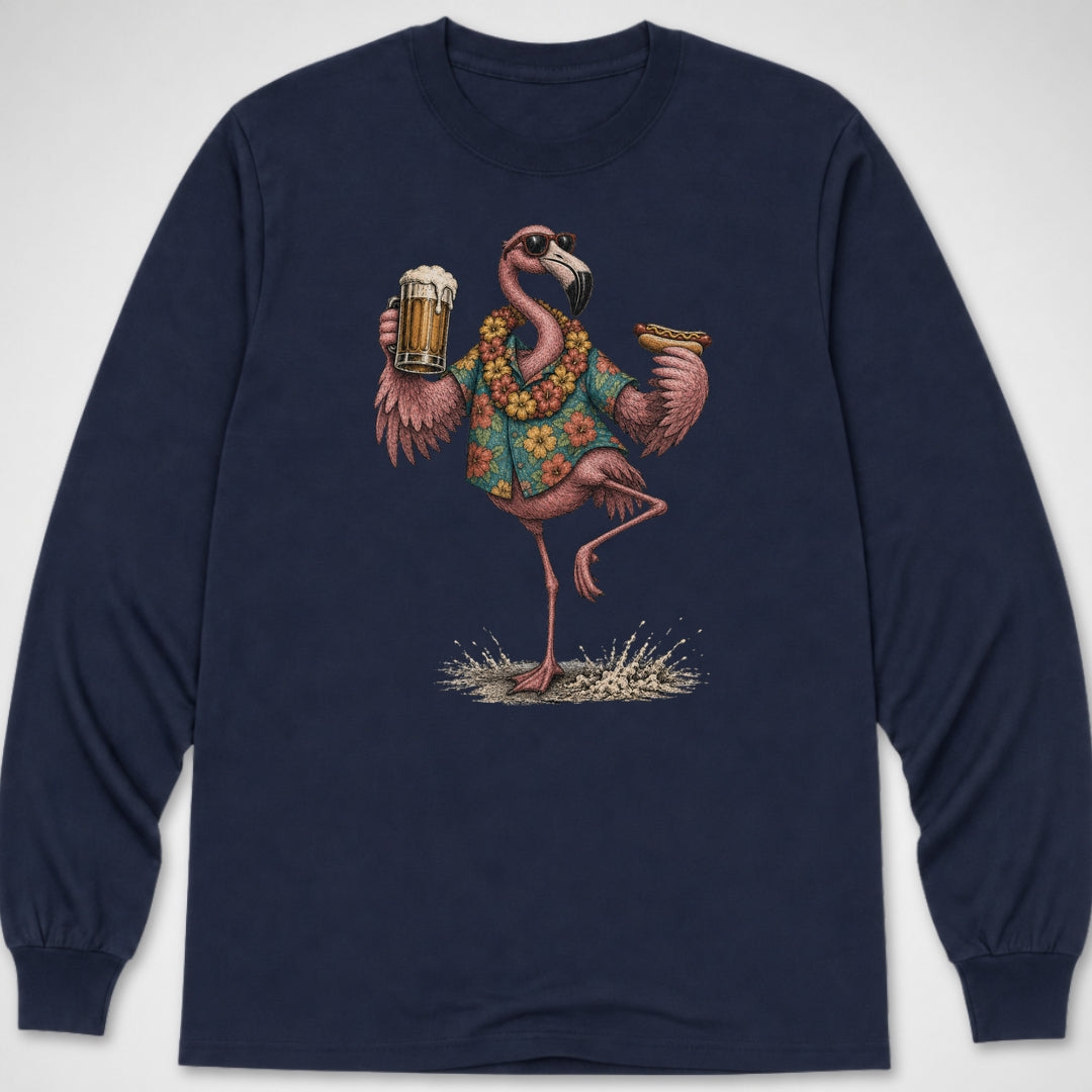 Flamingo Pose — Long Sleeve Tee product image 5
