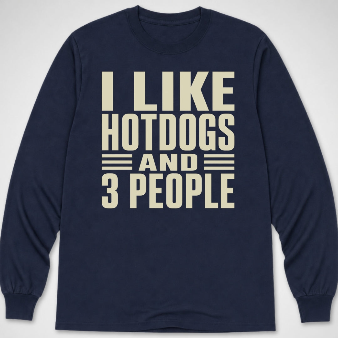 I Like Hotdogs and... — Long Sleeve Tee product image 5