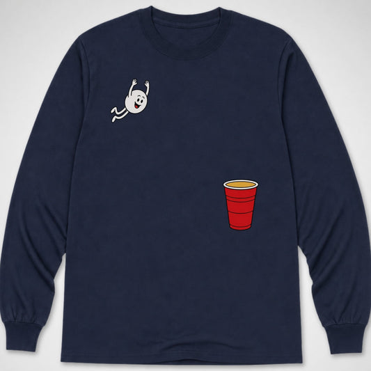 Beer Pong Dive — Long Sleeve Tee product image 1