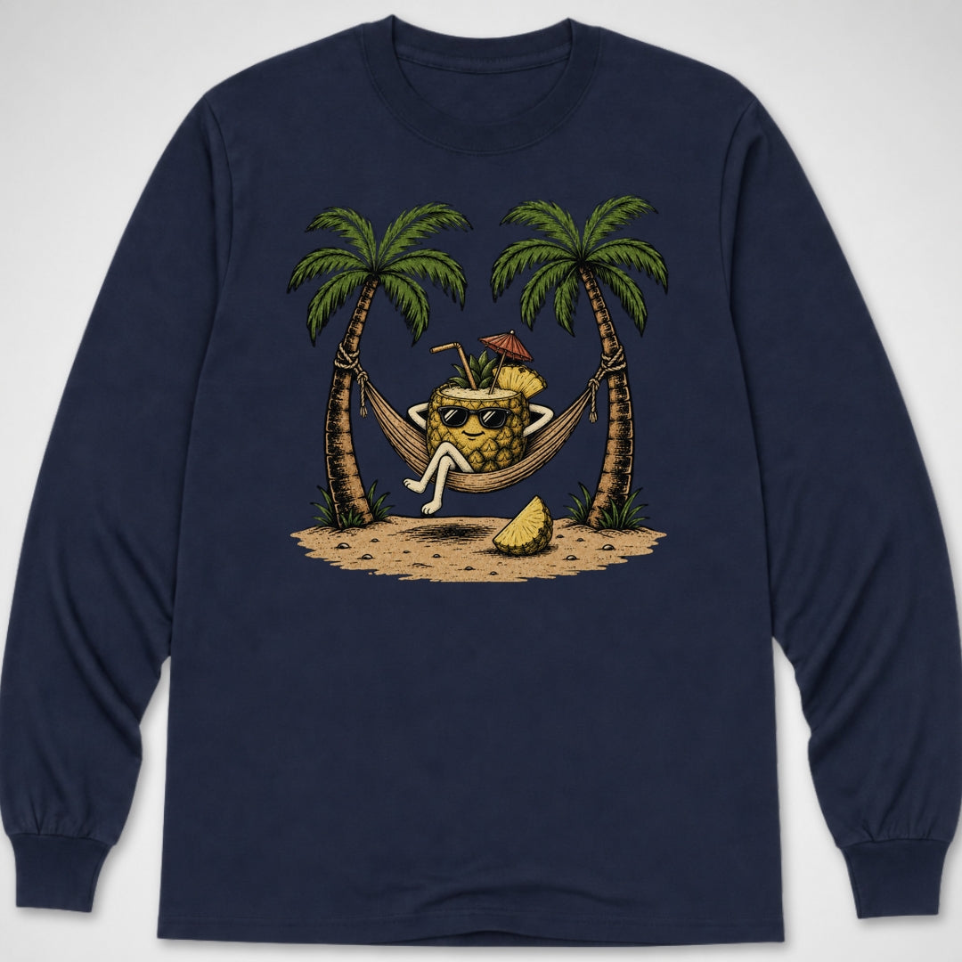 Pineapple Relaxin' — Long Sleeve Tee product image 6