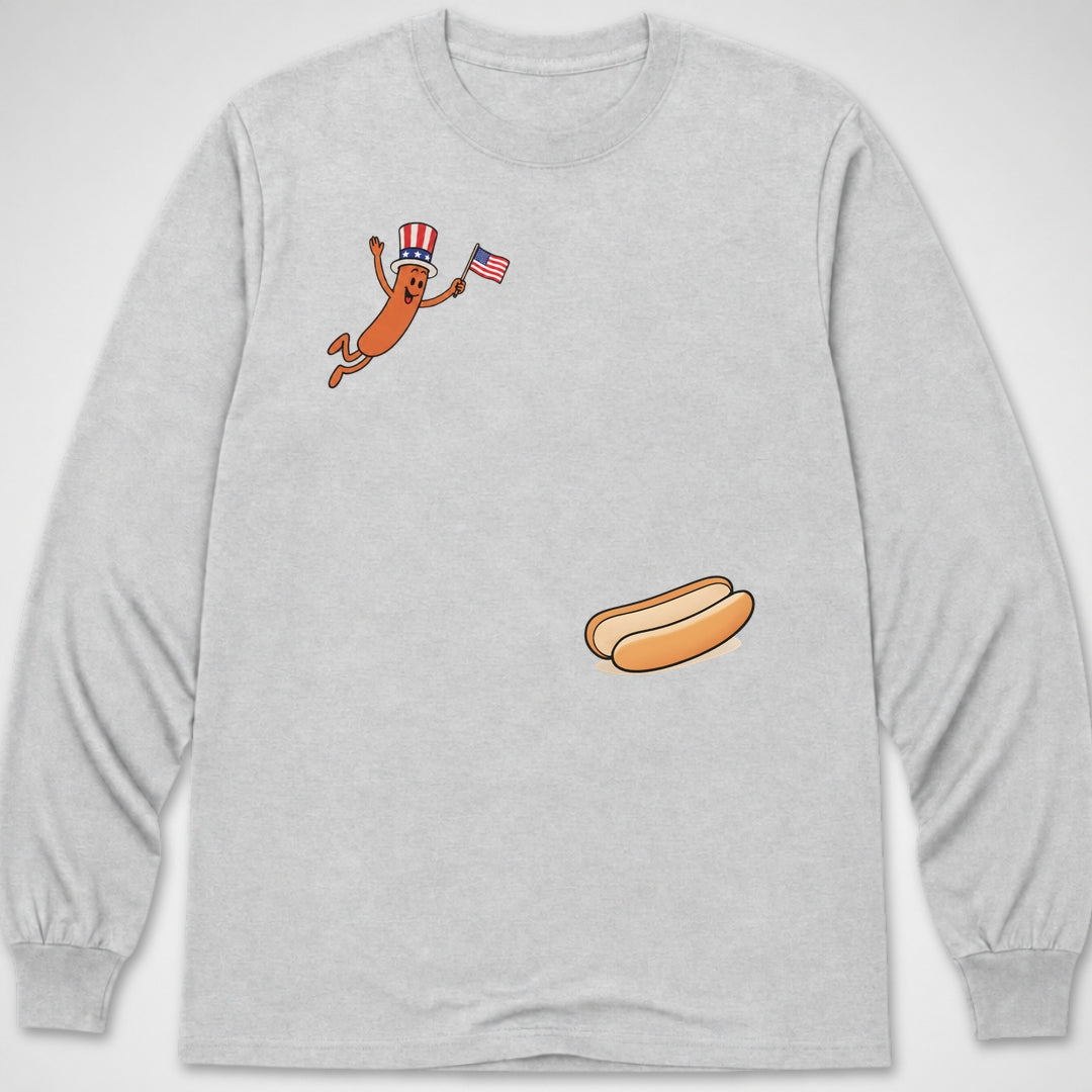 Hotdog Freedom Dive — Long Sleeve Tee product image 8