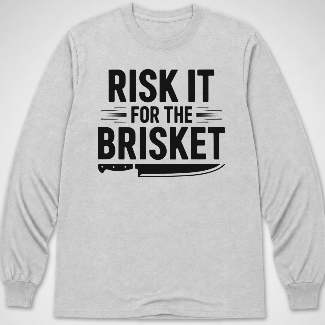 Risk It for the Brisket — Long Sleeve Tee product image 7