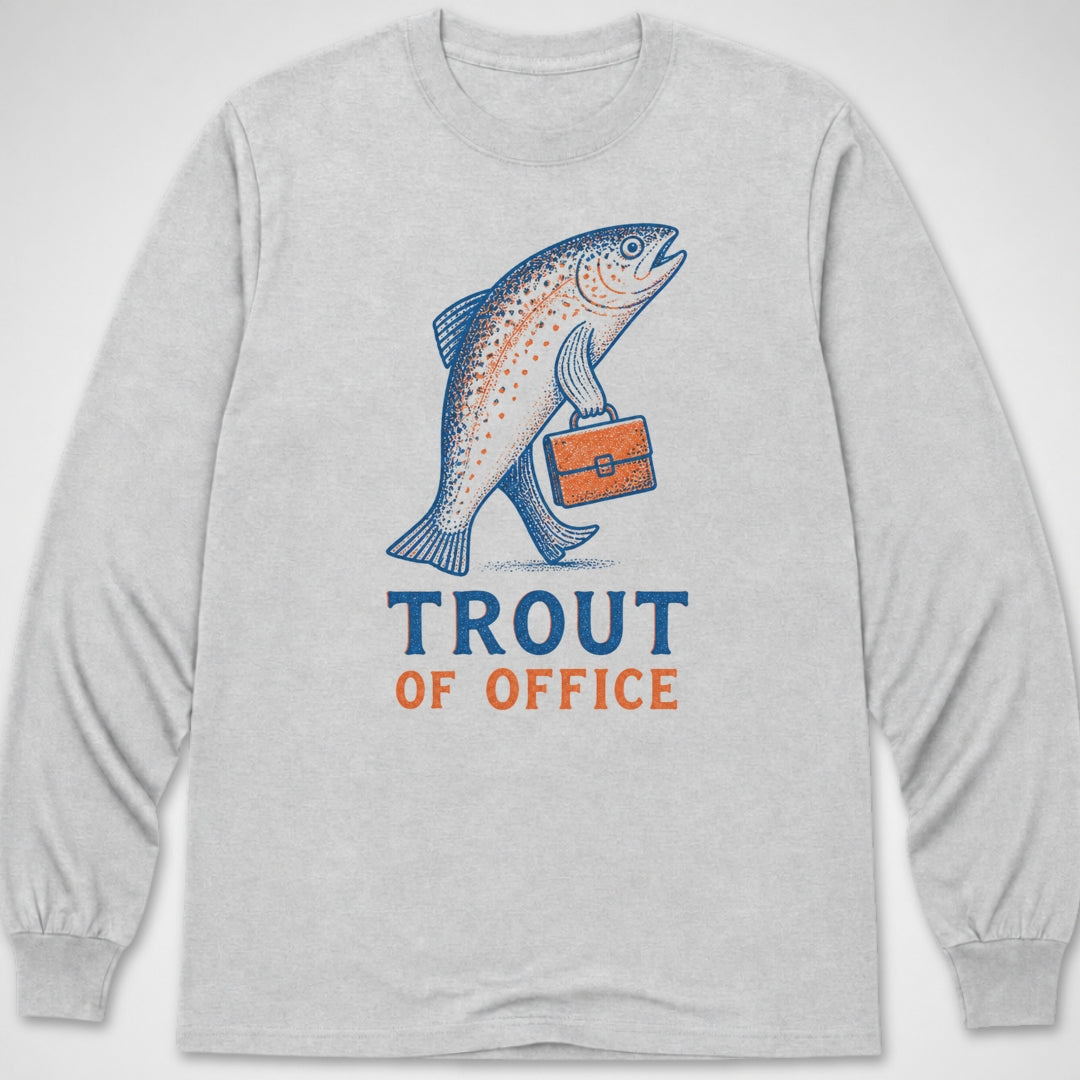Trout Of Office — Long Sleeve Tee product image 3
