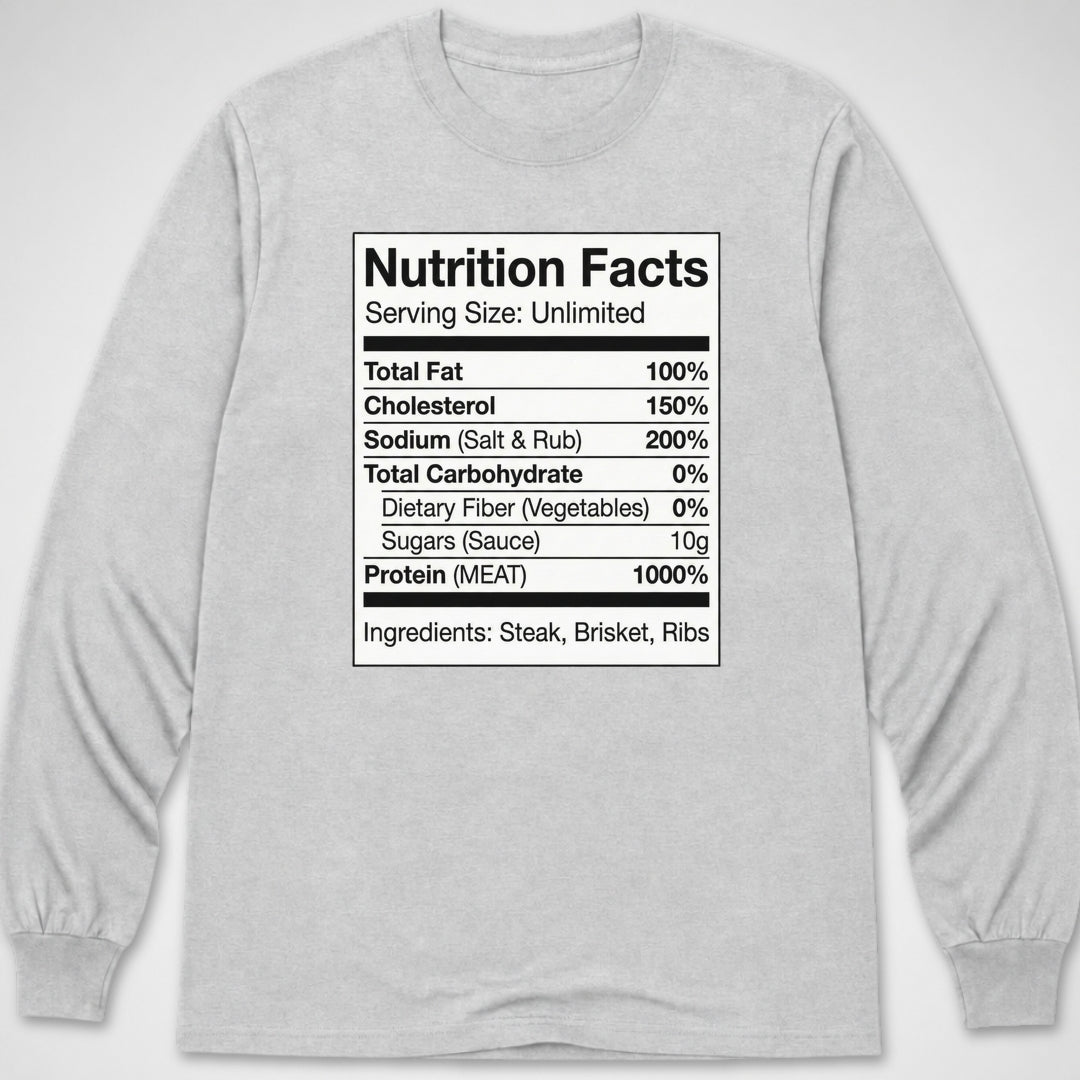 Nutrition Facts — Long Sleeve Tee product image 7