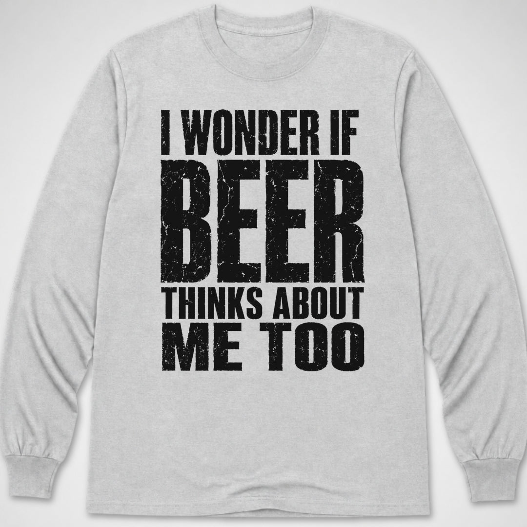 I Wonder if Beer... — Long Sleeve Tee product image 7