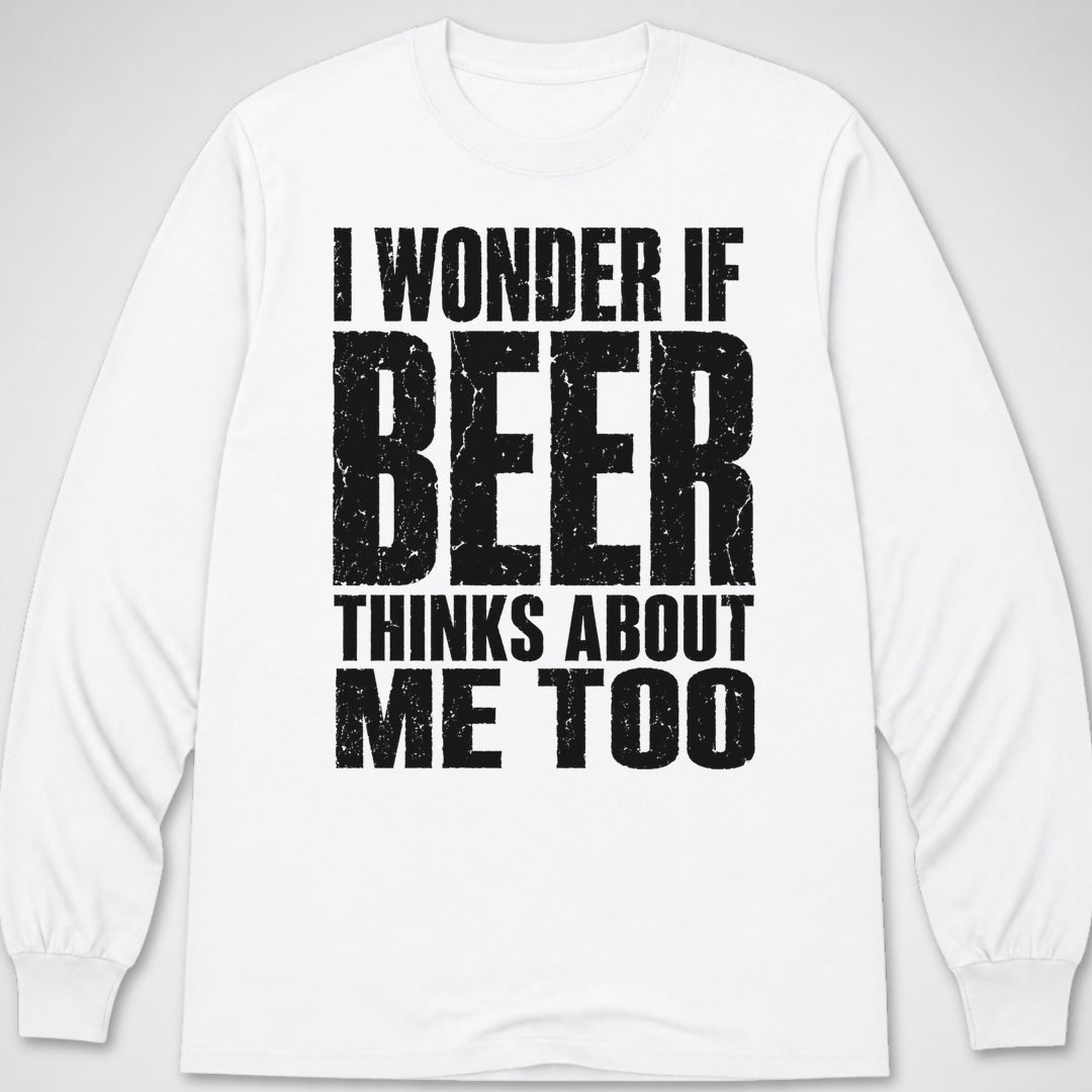 I Wonder if Beer... — Long Sleeve Tee product image 6