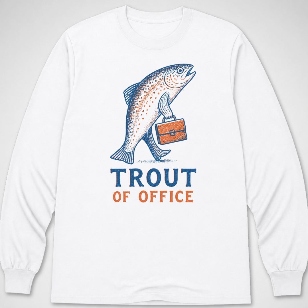 Trout Of Office — Long Sleeve Tee product image 2