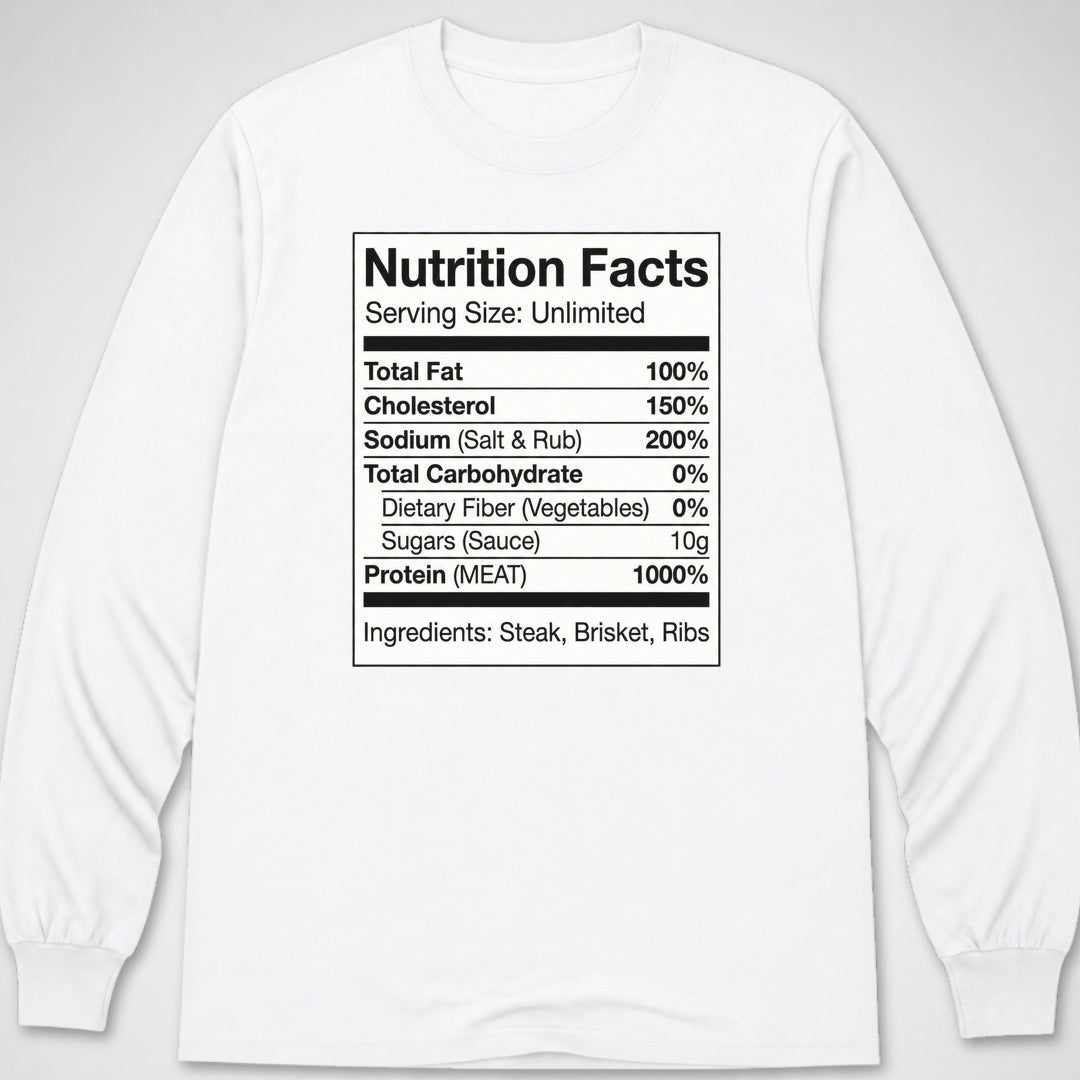 Nutrition Facts — Long Sleeve Tee product image 6
