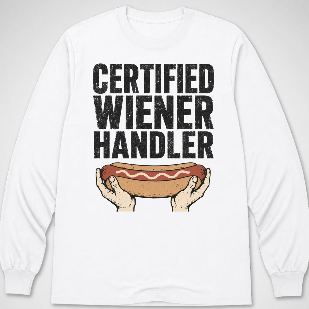 Certified Wiener Handler — Long Sleeve Tee product image 7