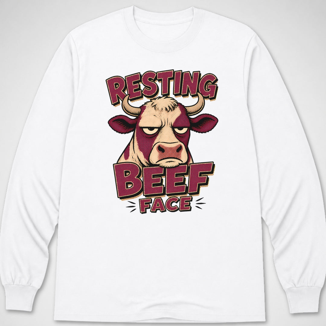 Resting Beef Face — Long Sleeve Tee product image 6