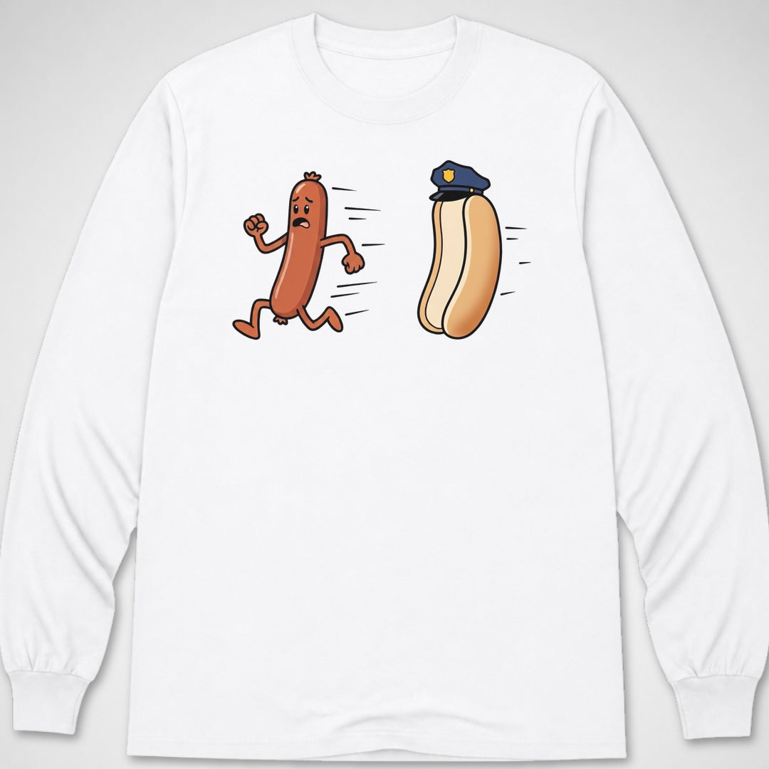 Hotdog on the Run — Long Sleeve Tee product image 7